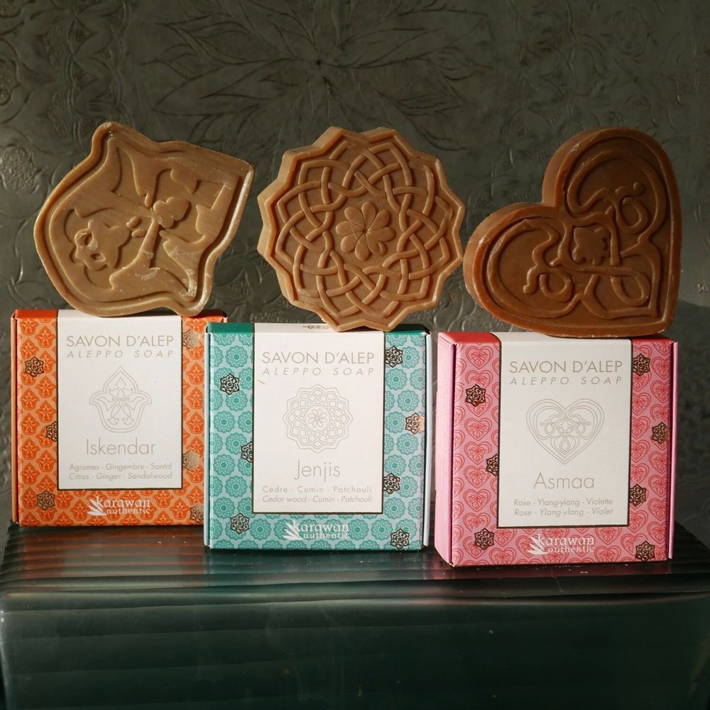 Caskets and boxes - ISKENDAR WELLNESS GIFT BAG - SPIRIT OF ALEPPO DUO - KARAWAN AUTHENTIC