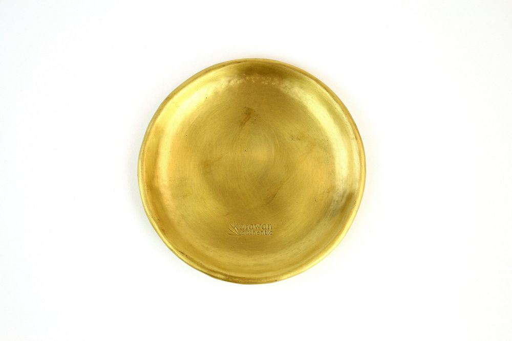 Decorative objects - 'MOON' MINI GOLD SMOOTH BRASS CUP - KARAWAN AUTHENTIC