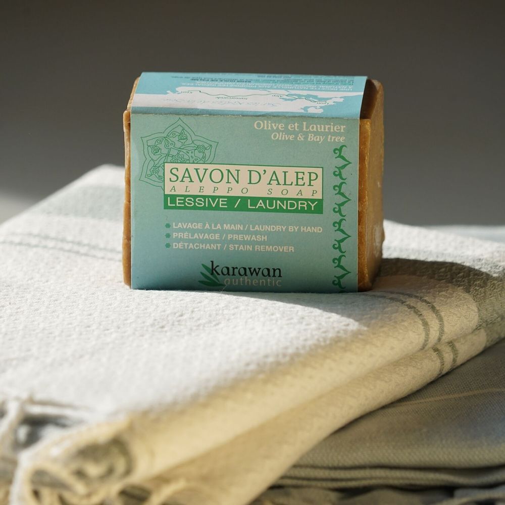 Savons - LESSIVE ÉCOLOGIQUE - SAVON D'ALEP POUR LA LESSIVE - KARAWAN AUTHENTIC