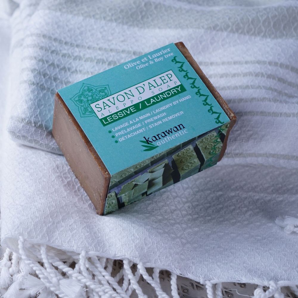 Savons - LESSIVE ÉCOLOGIQUE - SAVON D'ALEP POUR LA LESSIVE - KARAWAN AUTHENTIC