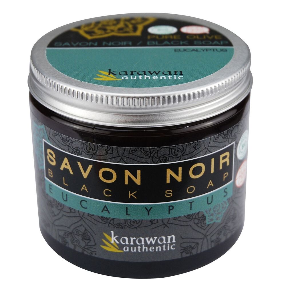 Hammams - CERTIFIED ORGANIC BLACK SOAP - ENRICHED WITH EUCALYPTUS - KARAWAN AUTHENTIC
