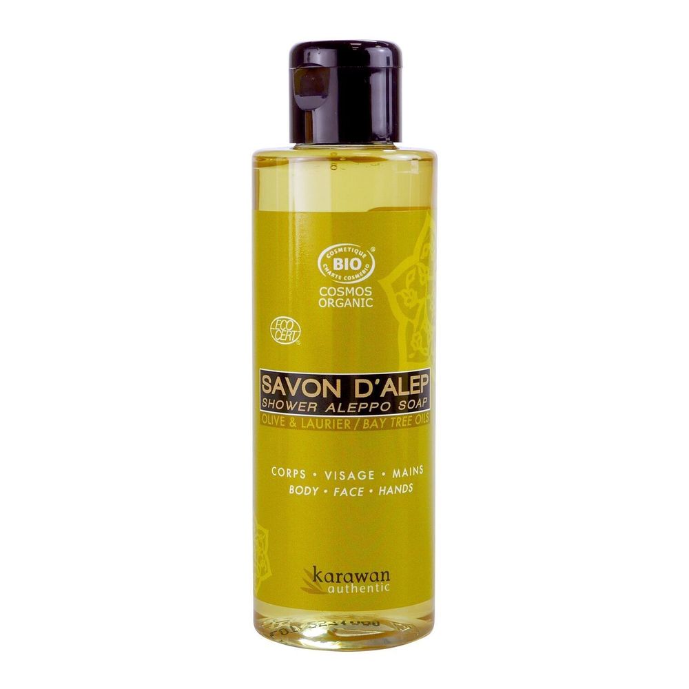 Savons - SAVON D’ALEP LIQUIDE BIOLOGIQUE - OLIVE ET LAURIER - 100ML - KARAWAN AUTHENTIC