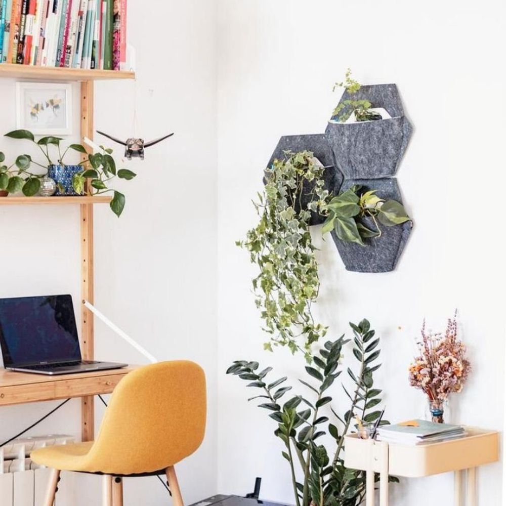 Floral decoration - CitySens Self-Watering Wall Planter with Textile Cover - CITYSENS