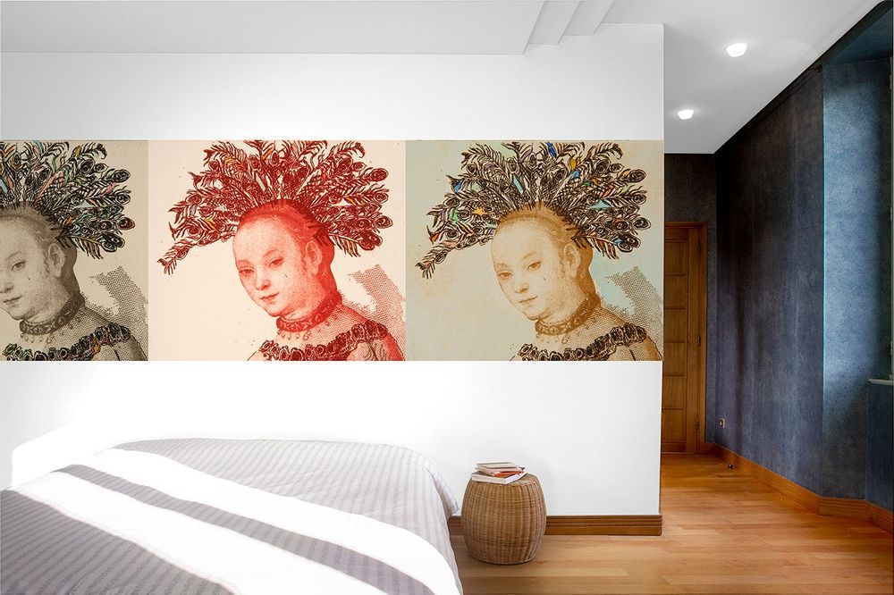 Tapisseries - Décor mural / Papier peint "Vénus plume" - CHARLOTTE MASSIP