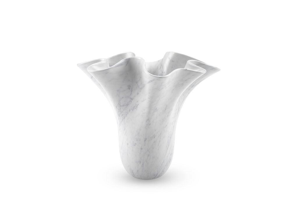 Vases - Vase sculptural PV05 en marbre blanc de Carrare - ATELIER BARBERINI & GUNNELL