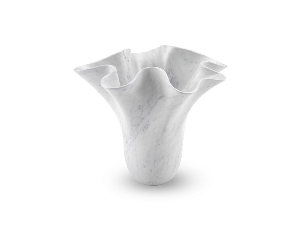 Vases - Vase sculptural PV05 en marbre blanc de Carrare - ATELIER BARBERINI & GUNNELL