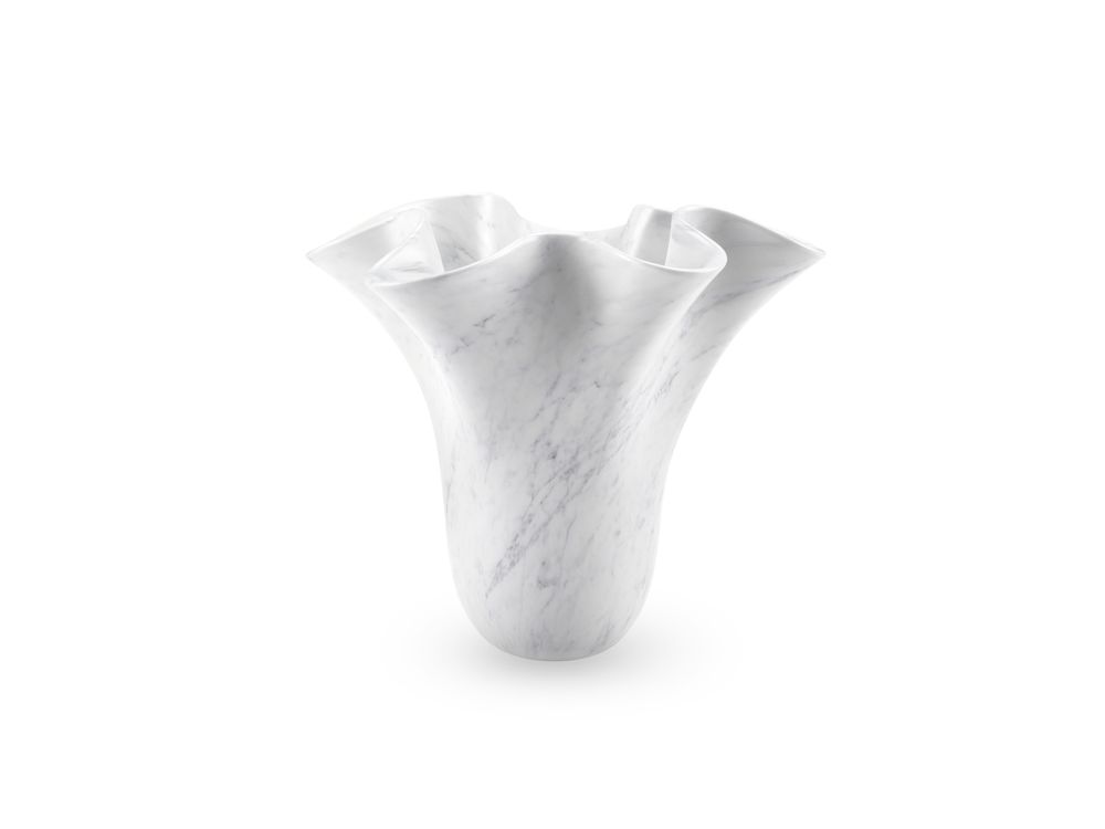 Vases - Vase sculptural PV05 en marbre blanc de Carrare - ATELIER BARBERINI & GUNNELL