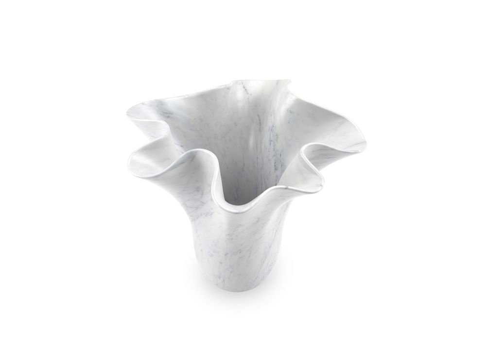 Vases - Vase sculptural PV05 en marbre blanc de Carrare - ATELIER BARBERINI & GUNNELL