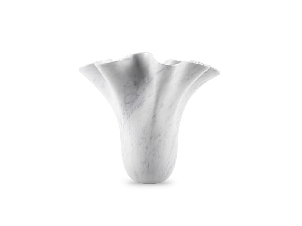 Vases - Vase sculptural PV05 en marbre blanc de Carrare - ATELIER BARBERINI & GUNNELL