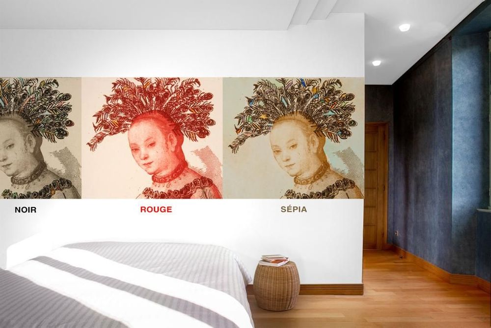 Tapisseries - Décor mural / Papier peint "Vénus plume" - CHARLOTTE MASSIP