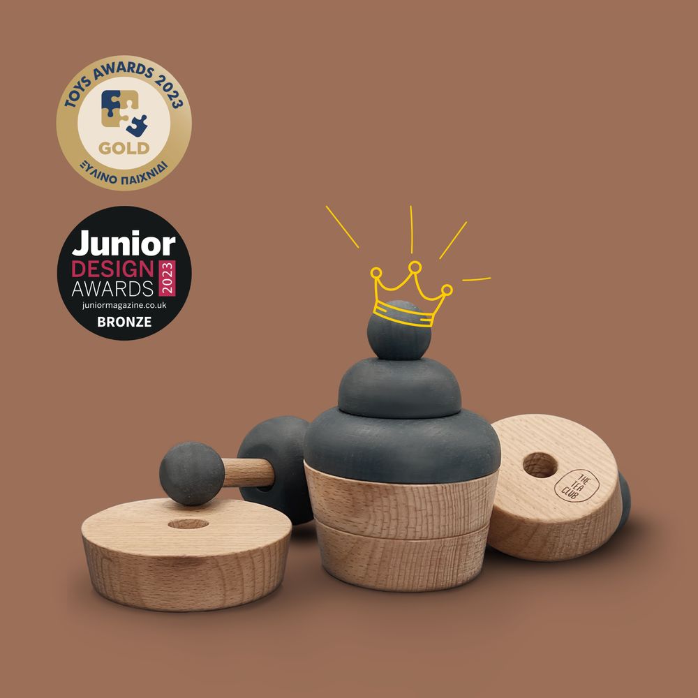 Jouets enfants - Jouet à empiler en bois pour cupcakes - THE TEA CLUB