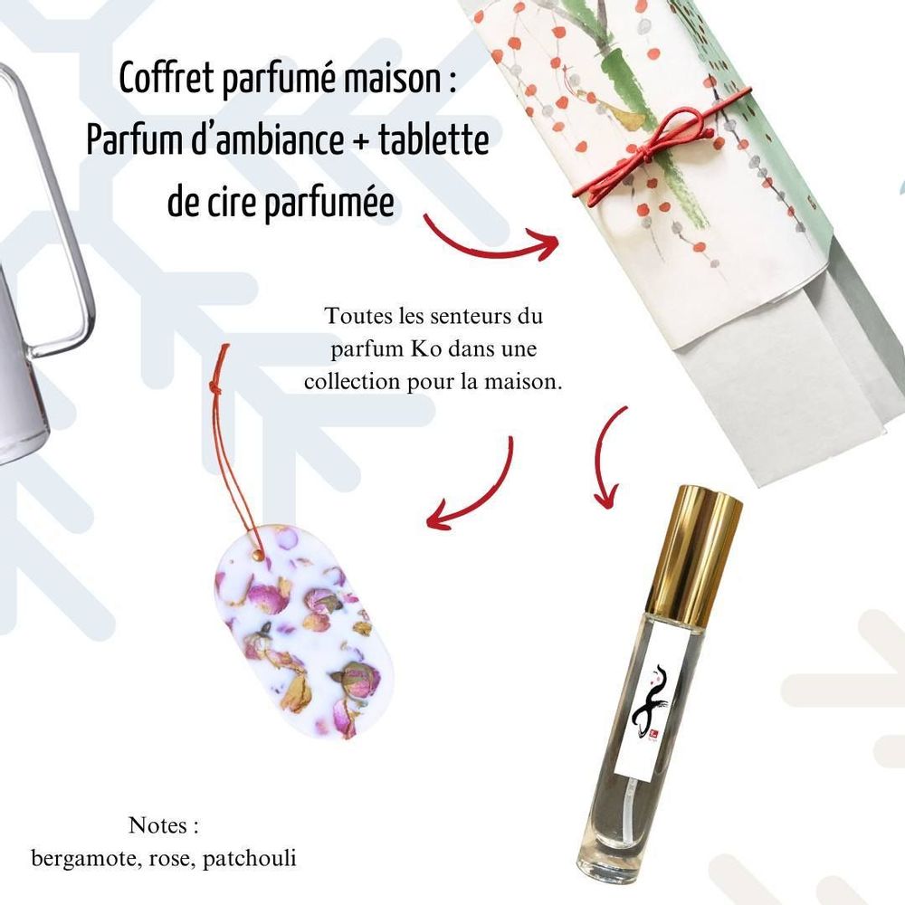 Cadeaux - Coffret parfum d'intérieur KO-1 brume d'oreiller 2 X tablette parfumée - LE CHARBON ACTIF FRANÇAIS