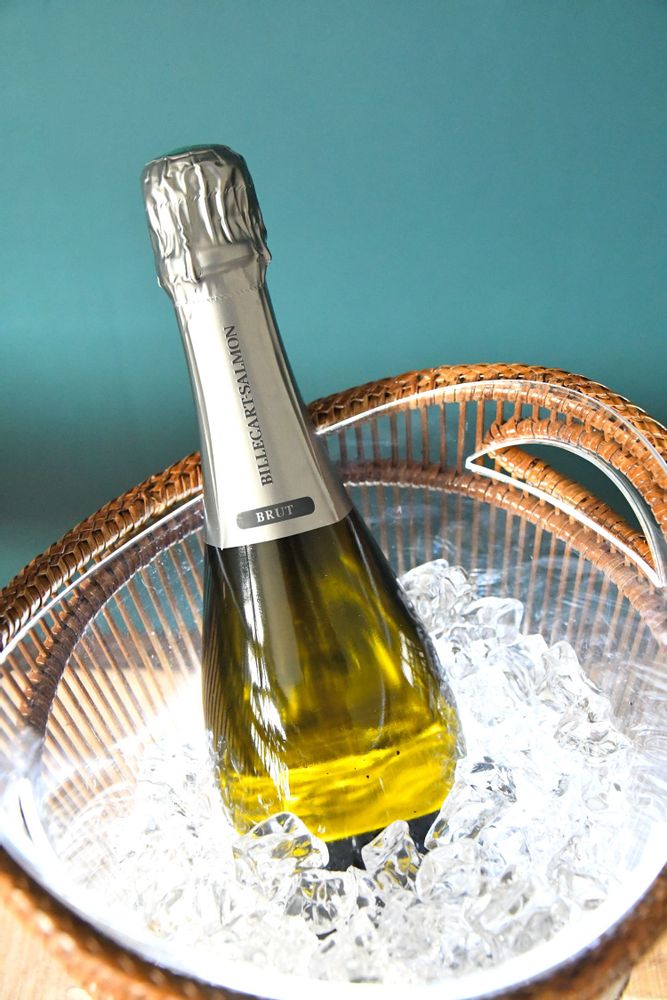 Accessoires pour le vin - Konbo, seau à champagne rotin éclairage led - PAGAN