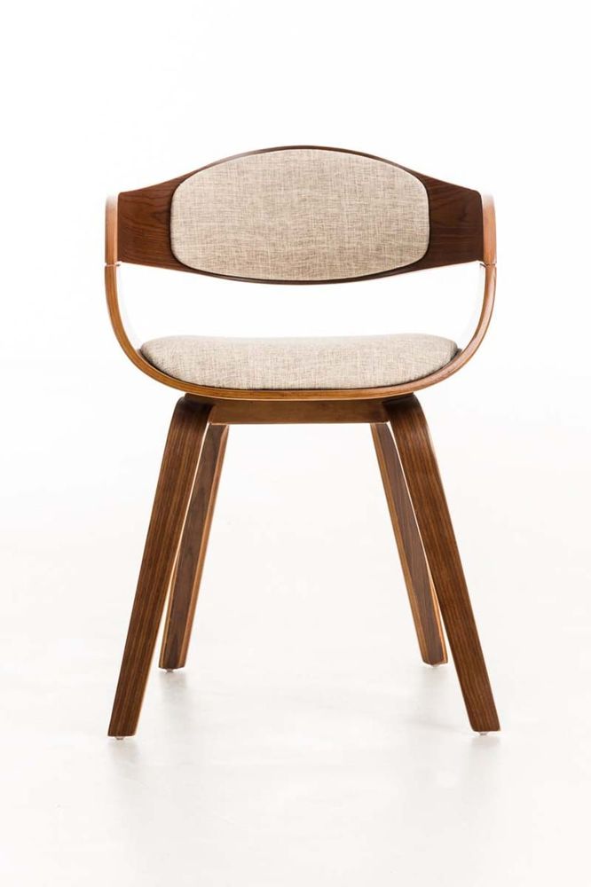 Kitchens furniture - Kingston Chair - Walnut and Fabric - VIBORR