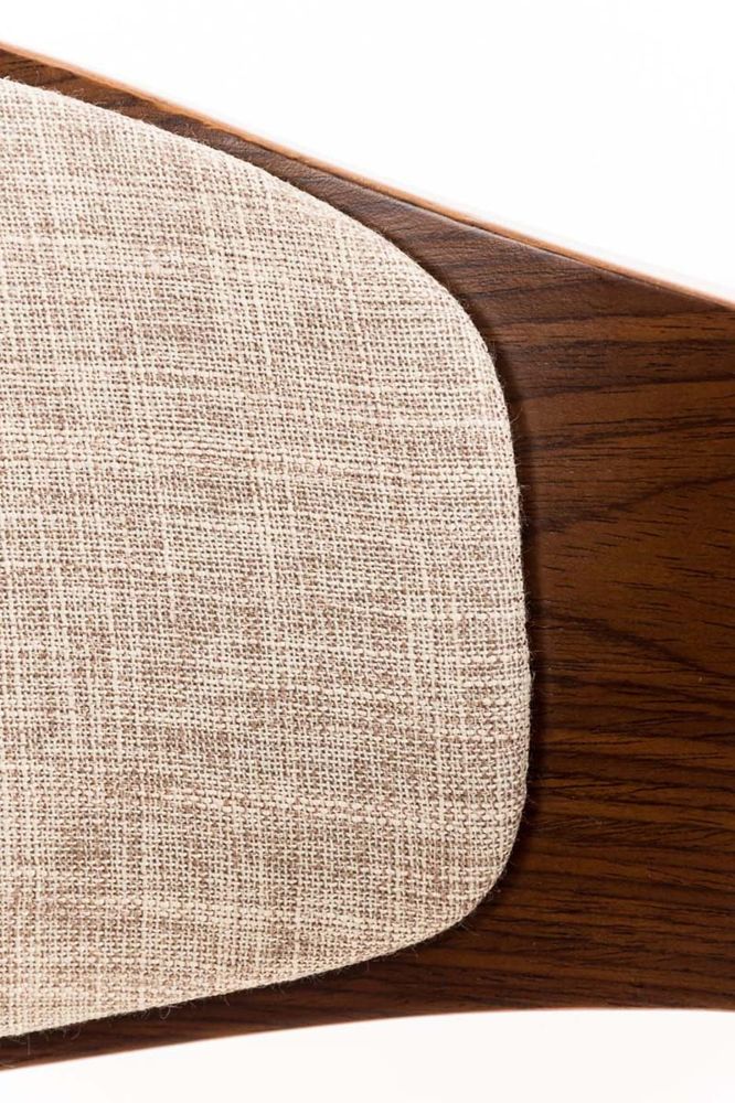 Kitchens furniture - Kingston Chair - Walnut and Fabric - VIBORR