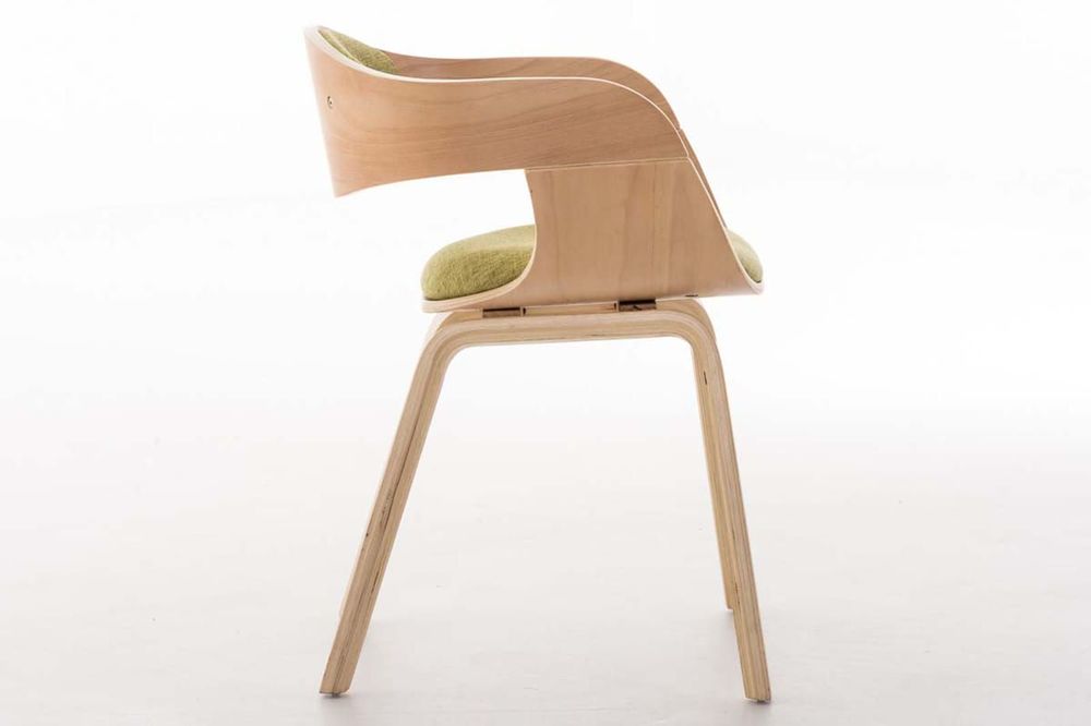 Kitchens furniture - Kingston Chair - Natural Wood/Light Green - VIBORR