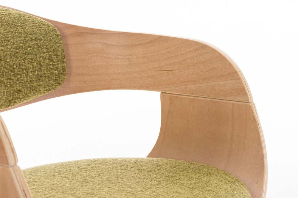 Kitchens furniture - Kingston Chair - Natural Wood/Light Green - VIBORR