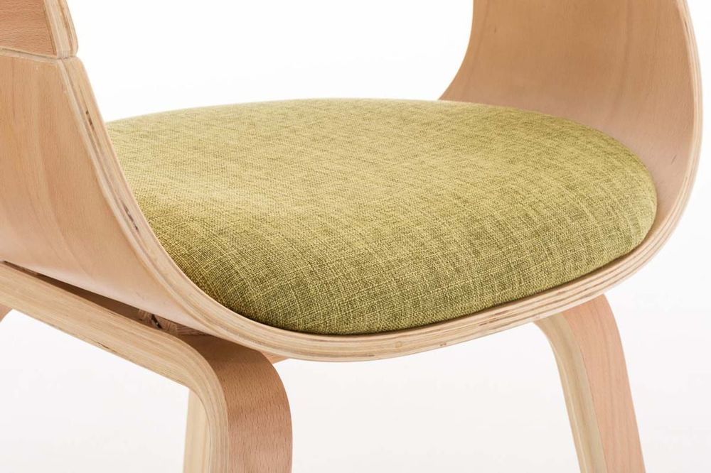 Kitchens furniture - Kingston Chair - Natural Wood/Light Green - VIBORR