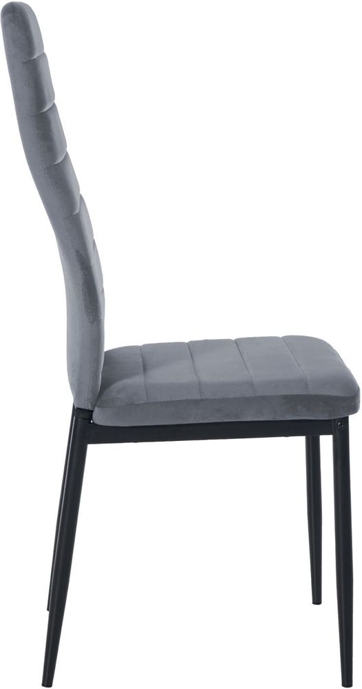 Chairs - Mayfair Velvet Chair - Light Gray - VIBORR