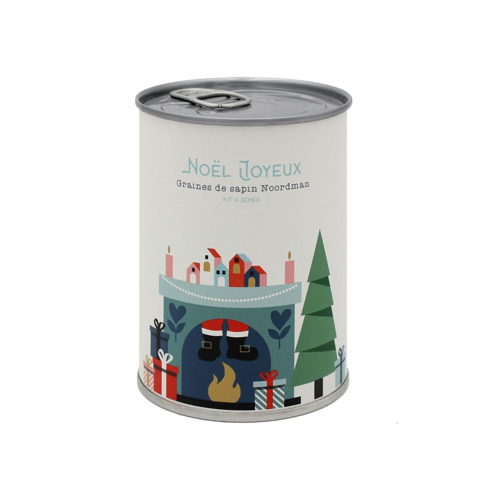 Cadeaux - Kit à semer "Noël Joyeux (cheminée)" Fabriqué en France - MAUVAISES GRAINES