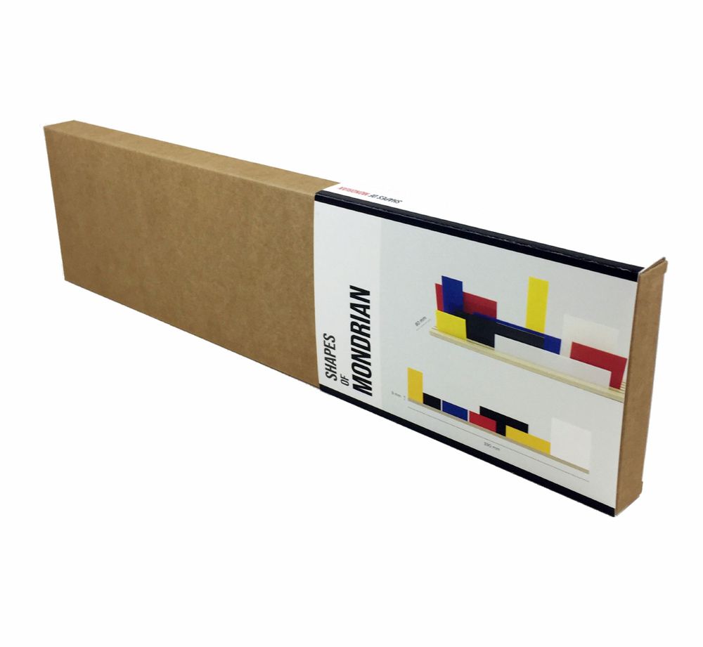 Design objects - Shapes of Mondrian - 3D Art toy - Decorative Movable De Stijl diorama - BEAMALEVICH
