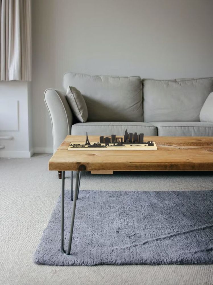 Sculptures, statuettes et miniatures - Formes de Paris - Silhouette d'horizon de la ville en 3D - Diorama - BEAMALEVICH