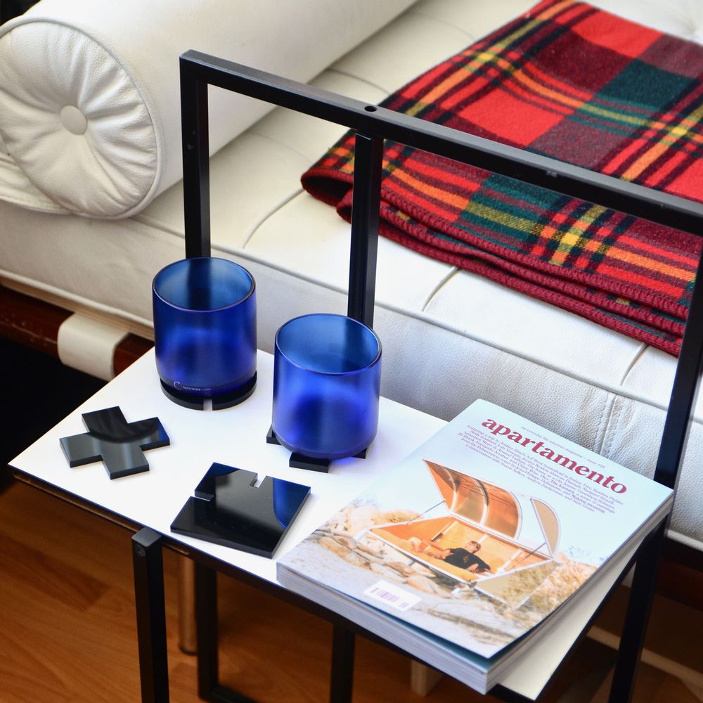 Kitchen utensils - Malevich Coasters Set of 6 - Suprematism inspired Acrylic drink bases - BEAMALEVICH