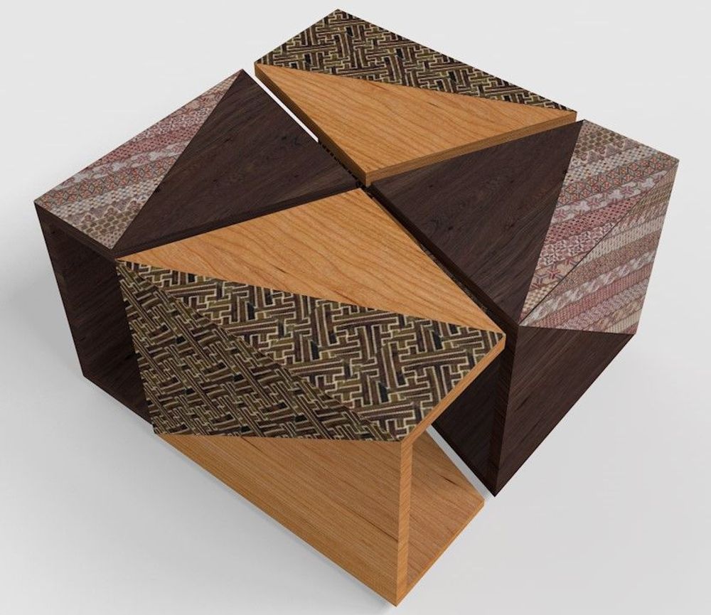 Objets de décoration - Yosegi Combination Table - YOSEGI