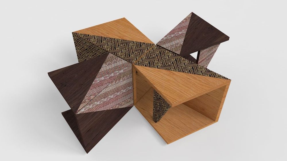 Objets de décoration - Yosegi Combination Table - YOSEGI