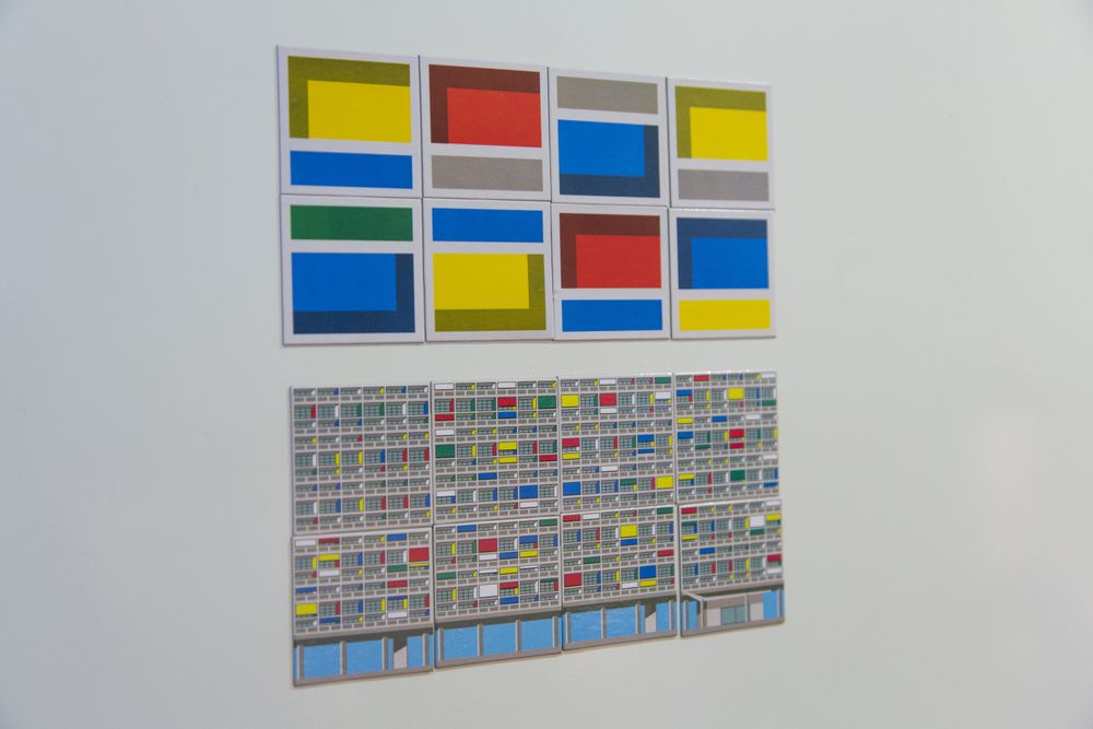 Decorative objects - Unité d'Habitation Façade Architecture Fridge Magnets - Pack of 8+8 - BEAMALEVICH