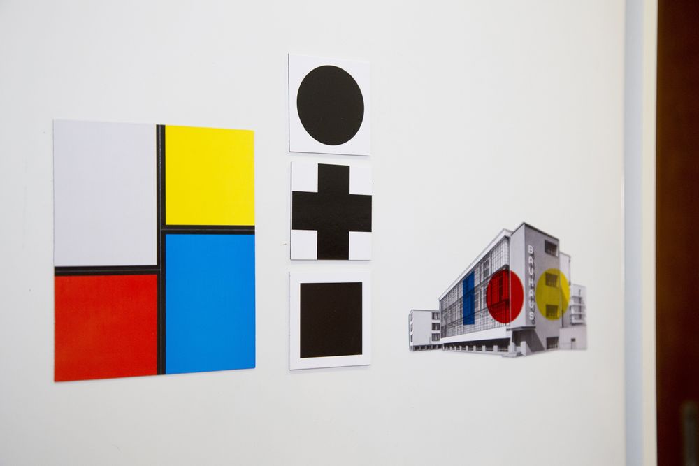 Decorative objects - Bauhaus Dessau 100 Years Façade Fridge Magnet - 6 pieces - BEAMALEVICH