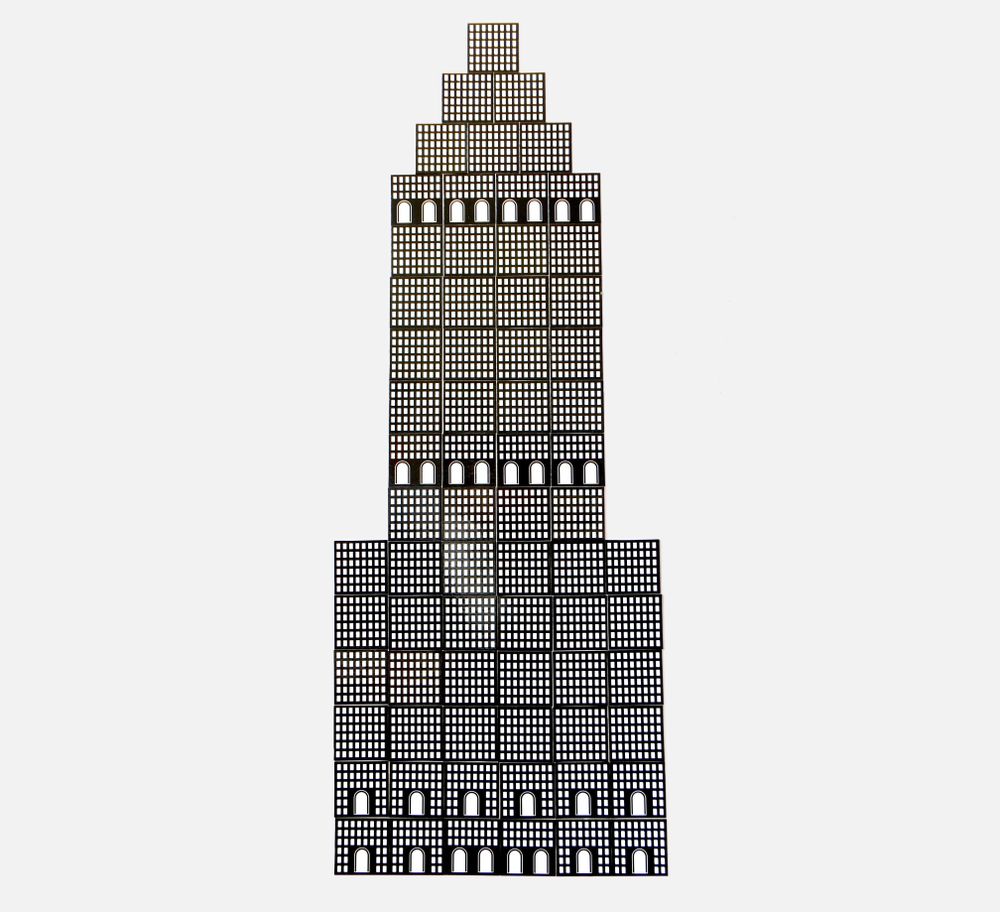 Decorative objects - Fritz Lang Metropolis Architecture Fridge Magnets - 70 pieces - BEAMALEVICH