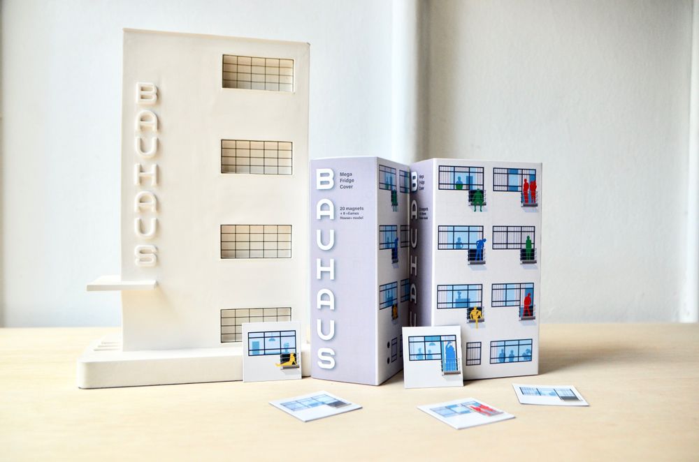 Decorative objects - Staatliches Bauhaus Dessau Architecture Fridge Magnets - 20 pieces - BEAMALEVICH