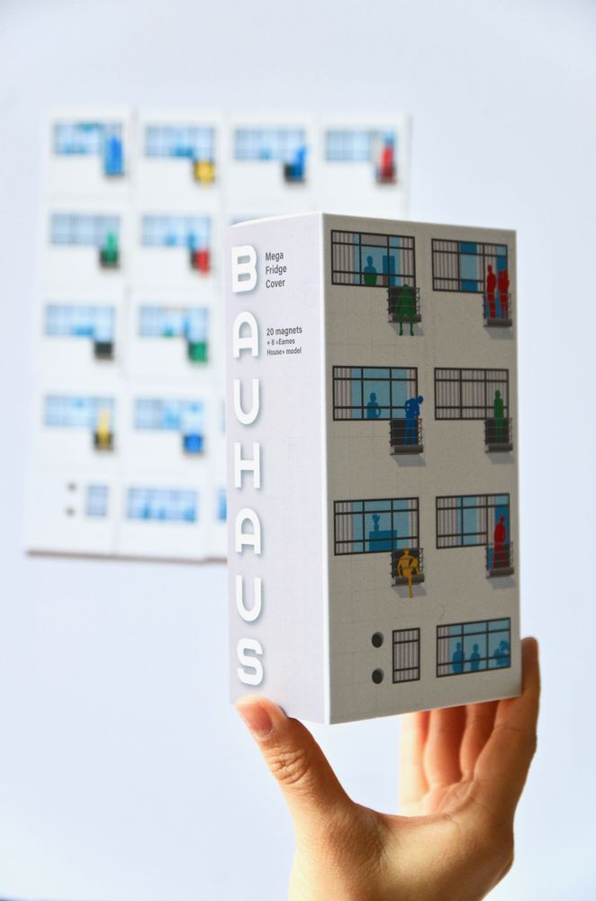 Decorative objects - Staatliches Bauhaus Dessau Architecture Fridge Magnets - 20 pieces - BEAMALEVICH