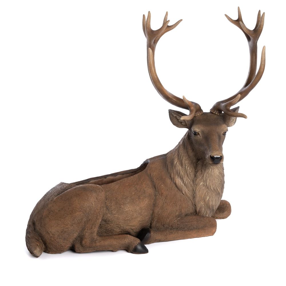 Autres décorations de Noël - LYING DEER PLANTER TT BRWN 69CM - GOODWILL M&G