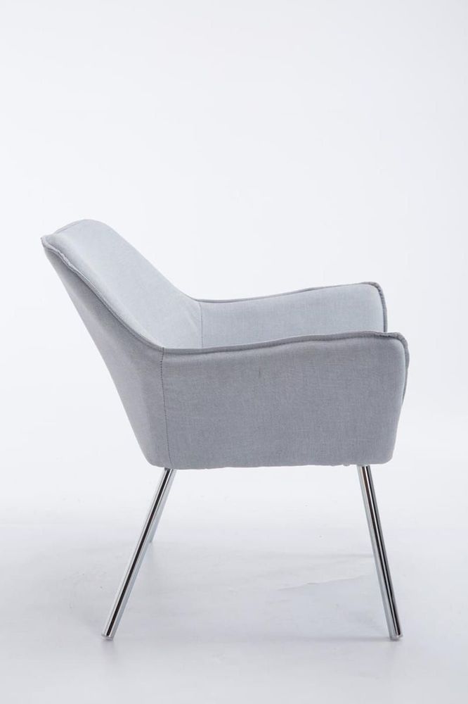 Assises pour bureau - Fauteuil Lounge Caracas Tissu - Gris - VIBORR