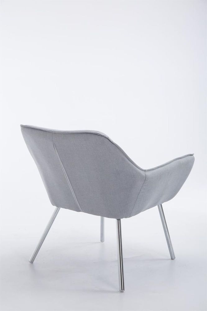 Assises pour bureau - Fauteuil Lounge Caracas Tissu - Gris - VIBORR