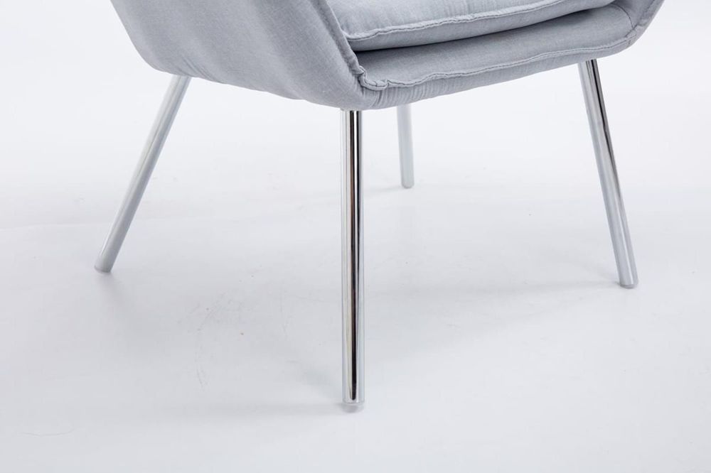Assises pour bureau - Fauteuil Lounge Caracas Tissu - Gris - VIBORR