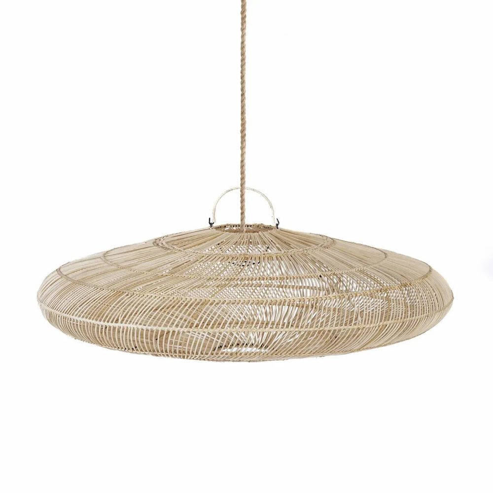 Suspensions - Pendentif Macaron - Naturel - L - BAZAR BIZAR LIVING