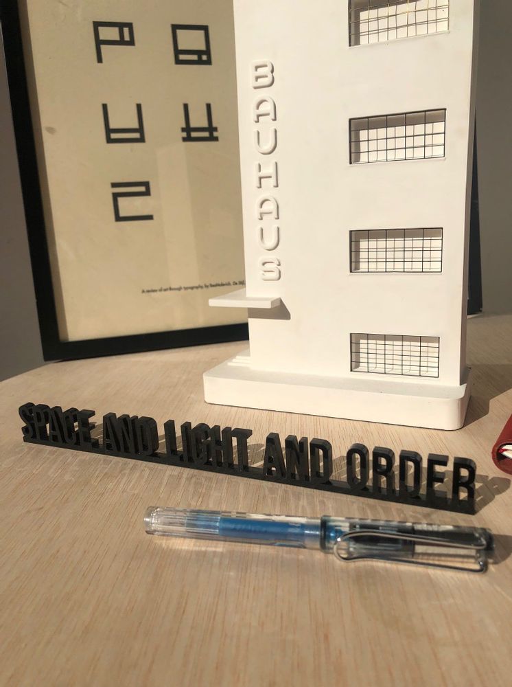 Decorative objects - Space and Light and Order 3D Architecture Decor Quote - Le Corbusier - BEAMALEVICH