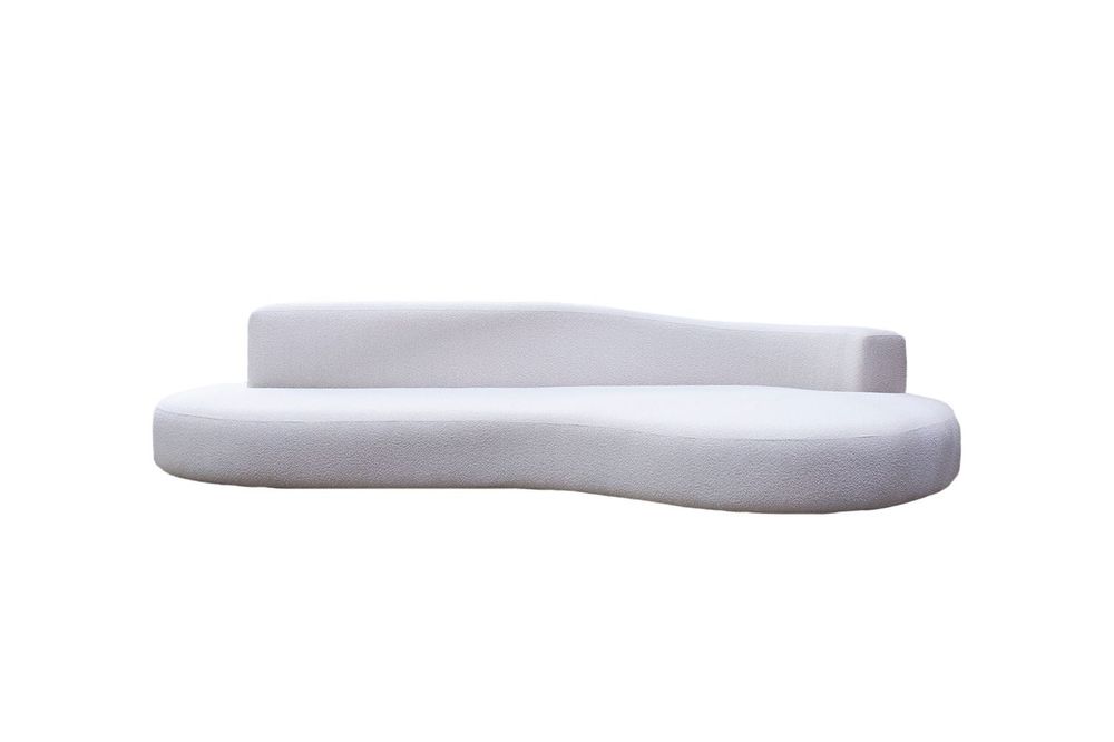 Sofas - Lab Organic White Pearl | 100% Bespoke Double-sided curved sofa - CREARTE COLLECTIONS