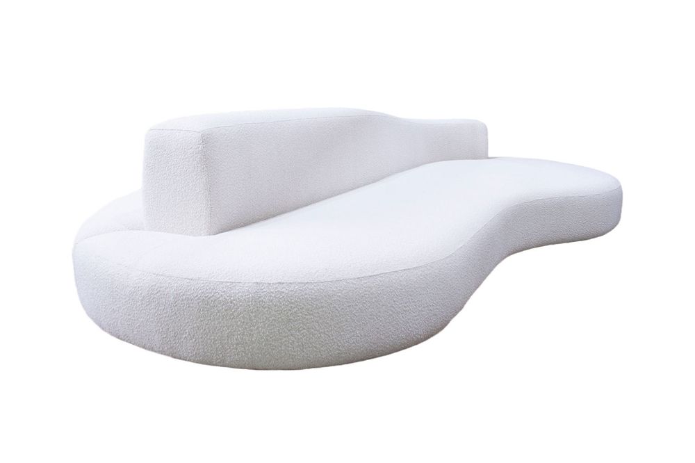 Sofas - Lab Organic White Pearl | 100% Bespoke Double-sided curved sofa - CREARTE COLLECTIONS