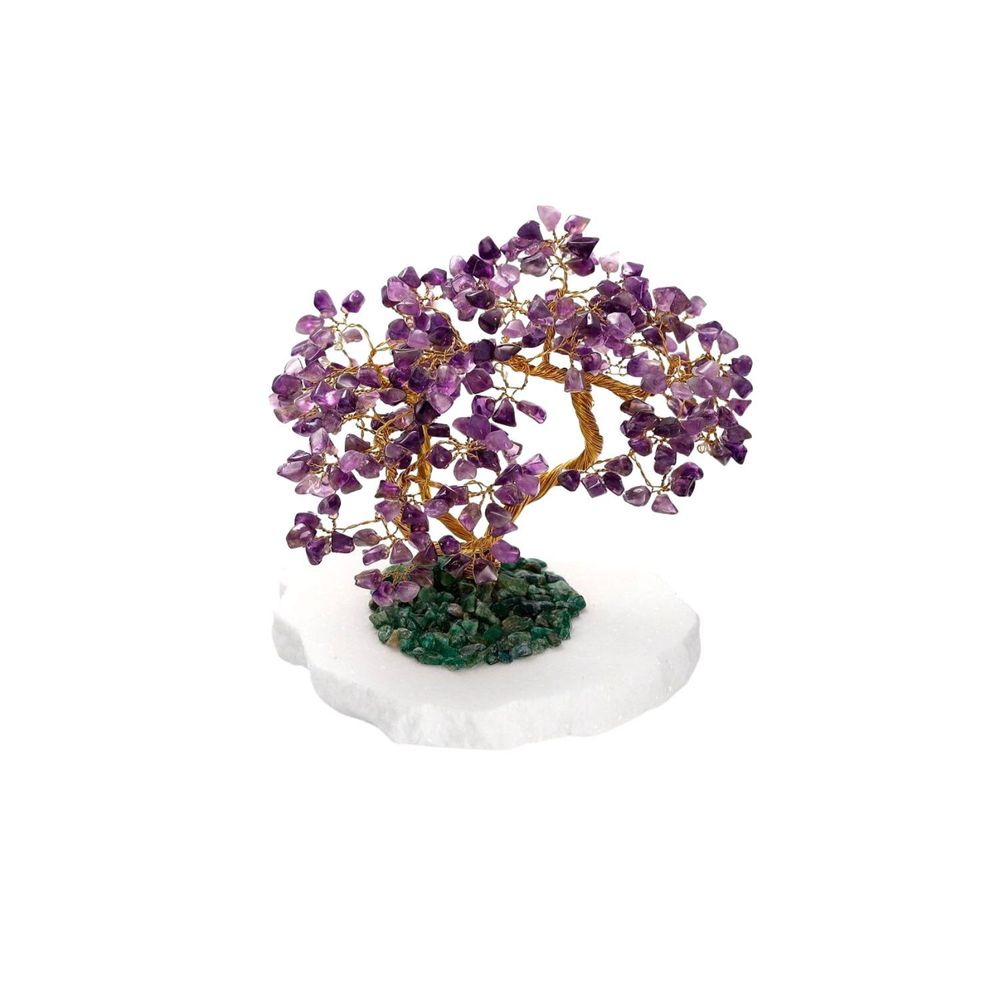 Cadeaux - Arbre de vie Améthyste Aventurine - 13 à 17cm - COCOONME