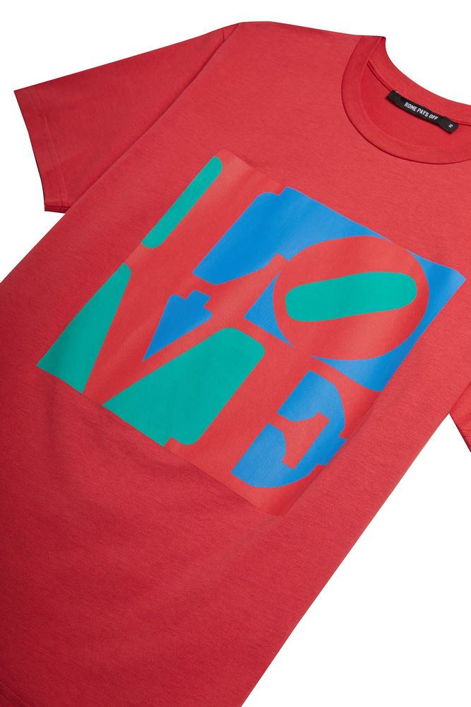 Prêt-à-porter - T-shirt unisexe Robert Indiana LOVE T-shirt - ROME PAYS OFF