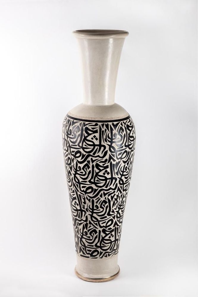 Objets de décoration - JARRE BLANCA H 1m40 - BY M DECORATION