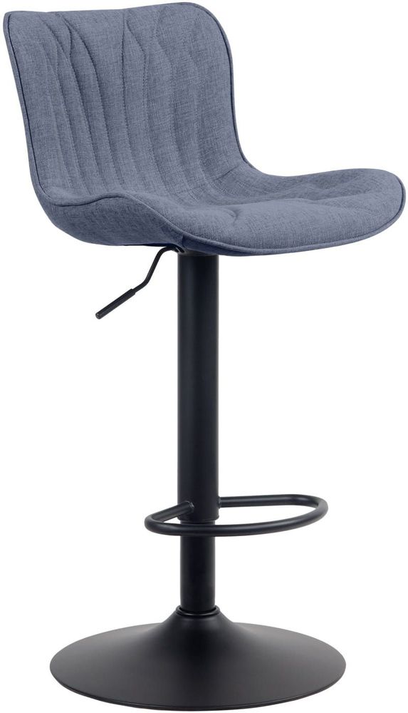 Tabourets - Tabouret de bar Linus tissu - Bleu - VIBORR