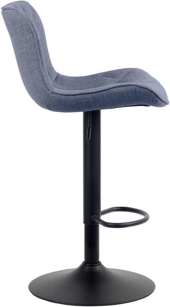 Tabourets - Tabouret de bar Linus tissu - Bleu - VIBORR