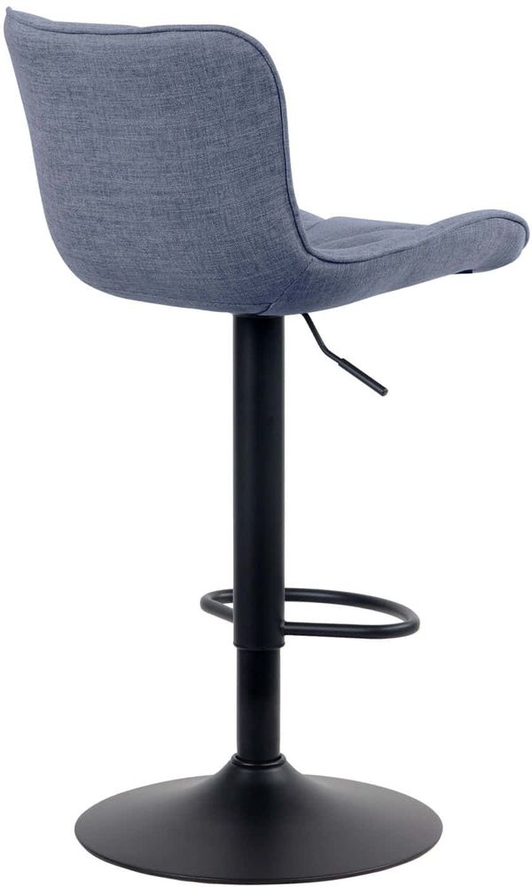 Tabourets - Tabouret de bar Linus tissu - Bleu - VIBORR