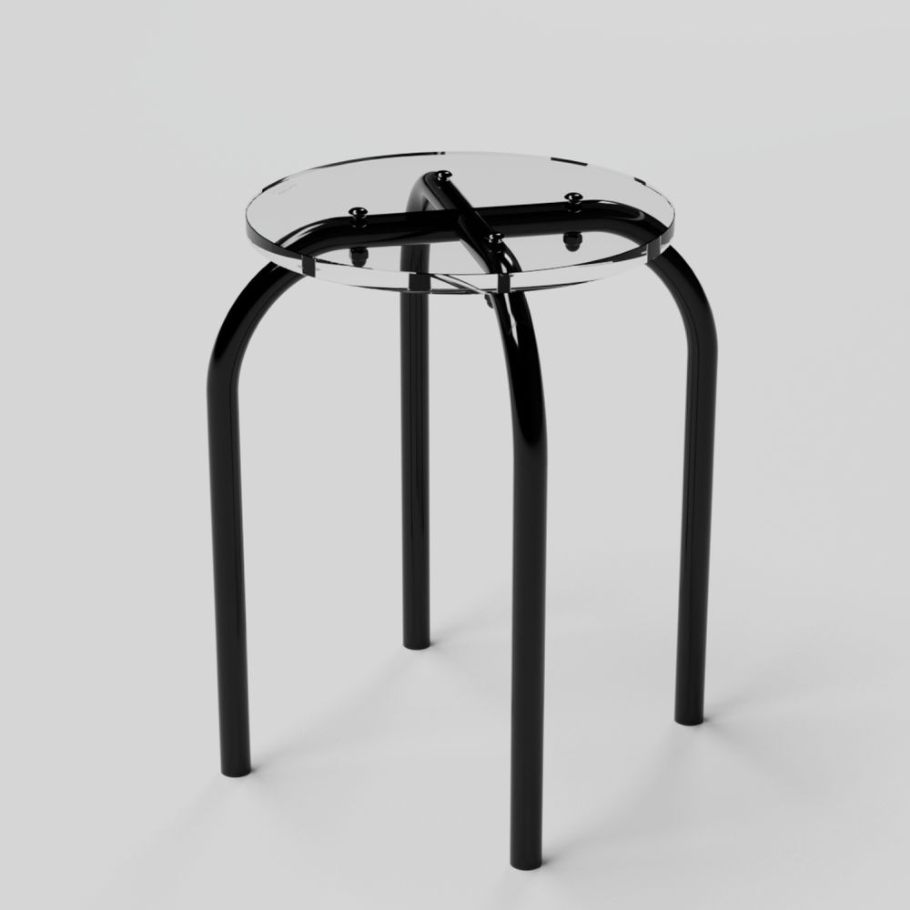 Tabourets - Tabouret verre acrylique transparent | Iconic - LAURENT BADIER DESIGN
