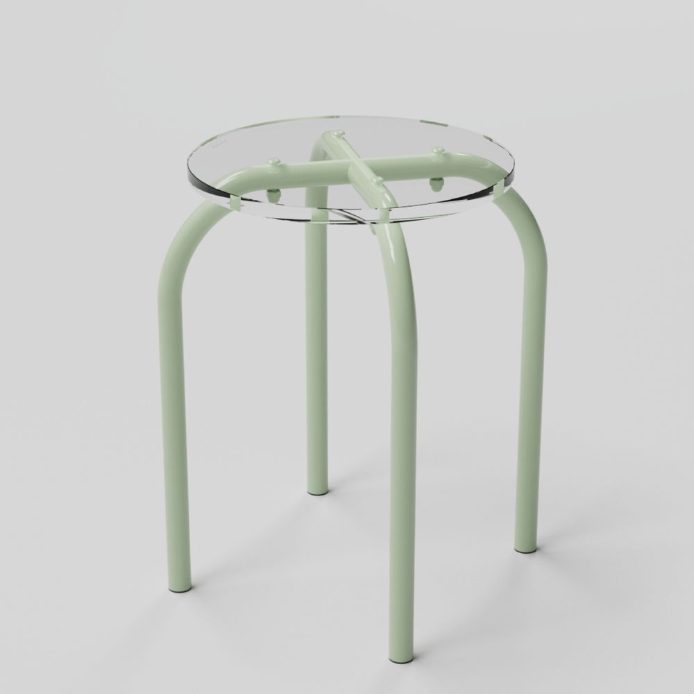 Tabourets - Tabouret verre acrylique transparent | Iconic - LAURENT BADIER DESIGN